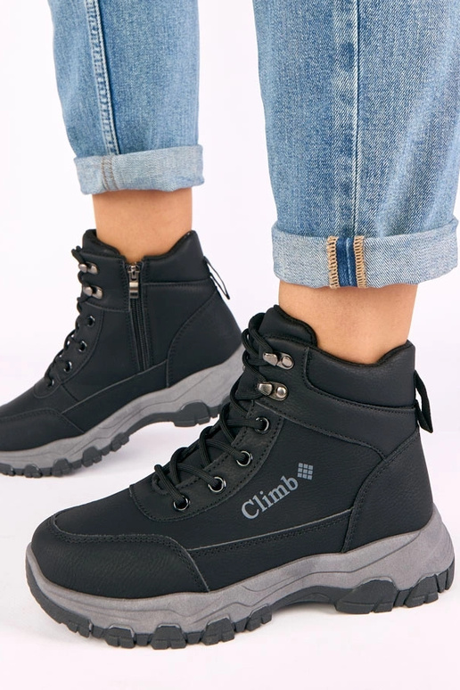 Botines negros con plataforma Louie