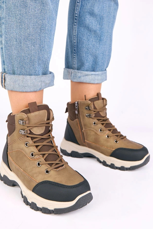 Botines de camuflaje gris oscuro con...