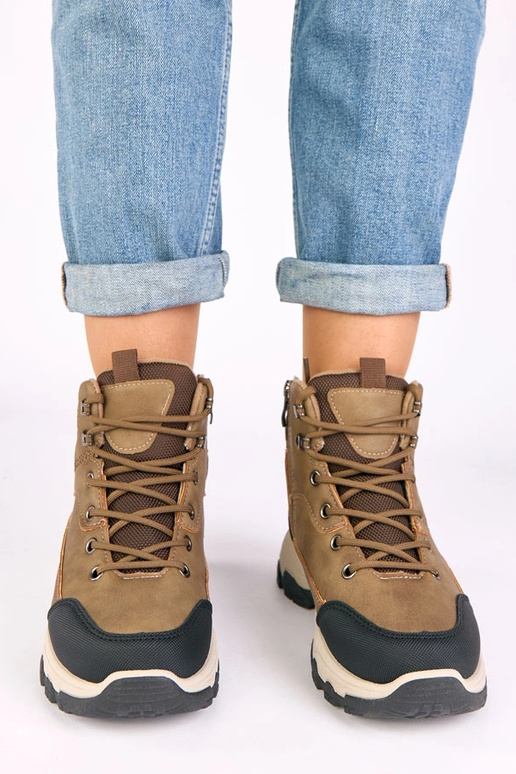 Botines de camuflaje gris oscuro con...