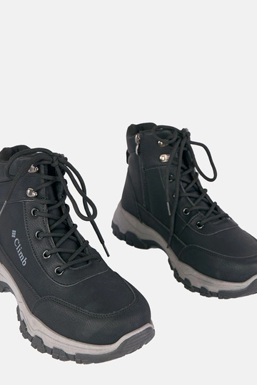 Pantalones de trabajo negros para hombre forrados con plataforma elevada Pedro 2