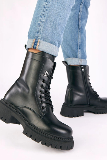 Zapatos clásicos negros con plataforma Kalle 2