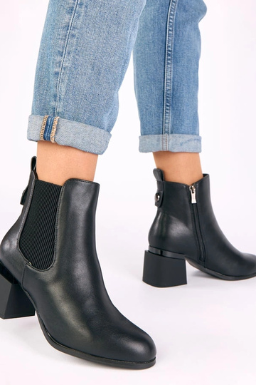 Botas negros con elástico Taina 2
