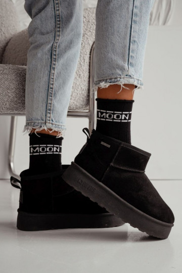 Medias Femenino Półfrotte UNIQUE Sin presión MOON de color negro