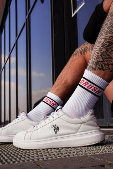 calcetines de hombre CRUSH el color blanco