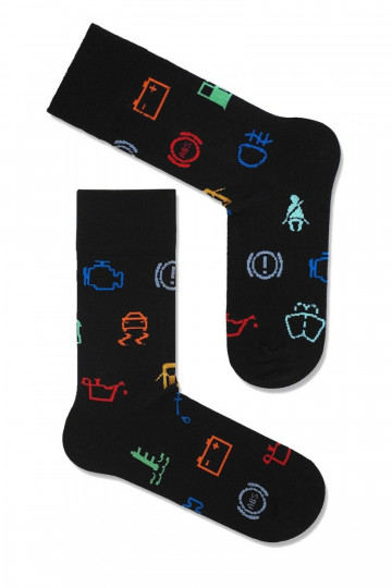 Calcetines de control de hombre, color negro