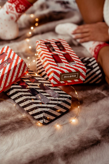 Conjunto de calcetines navideños para hombre en caja, 3 pares