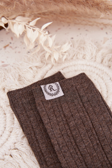 Medias de algodón con rayas Femenino color gris