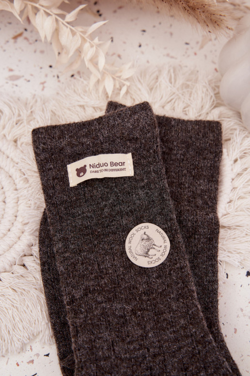 cálido ENełniane Medias FemeninoActivadoszyAką marron oscuro