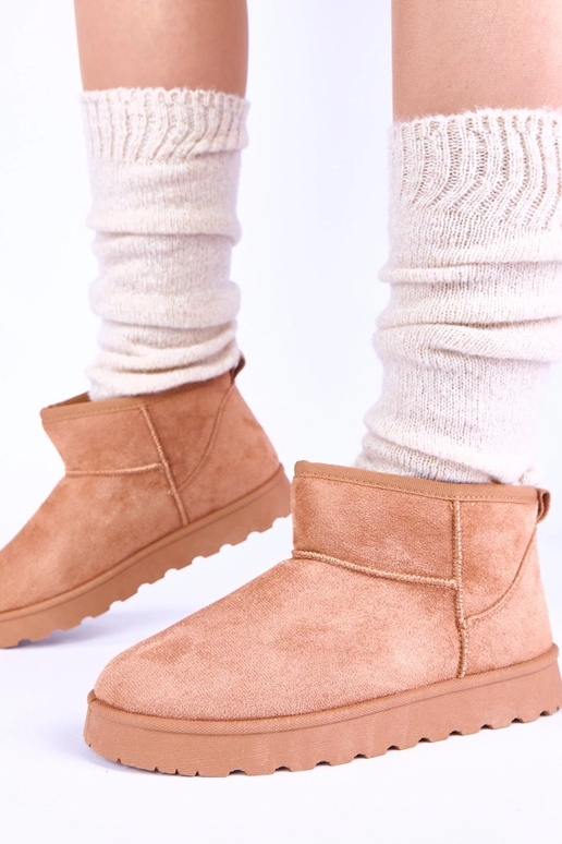 Botas de nieve marrones con piel Roelle