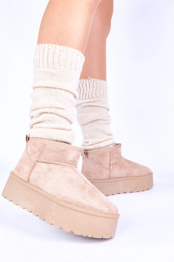 Botas de nieve color arena...