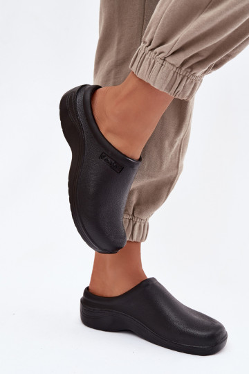Zapatillas ligeras para mujer color negro tipo zueco Parissa