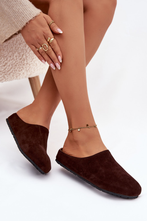 Zapatillas Femeninode gamuza ecológicau CzekoladoAe Kalvess