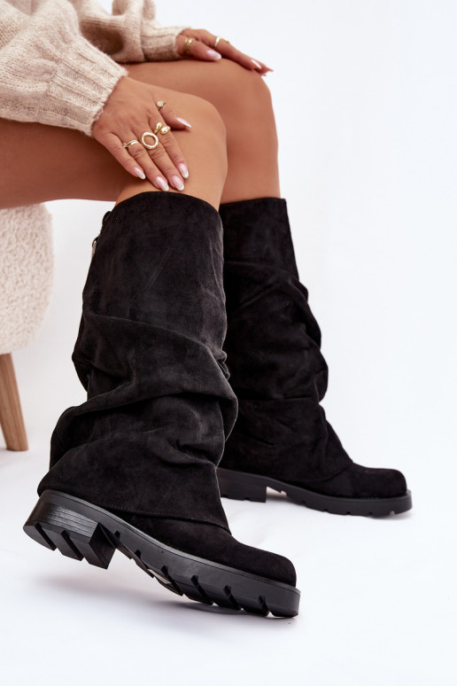 Botas cálidas Un modelo convincente Con un top rizado de color negro Ilvessa