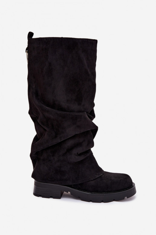 Botas cálidas Un modelo convincente Con un top rizado de color negro Ilvessa