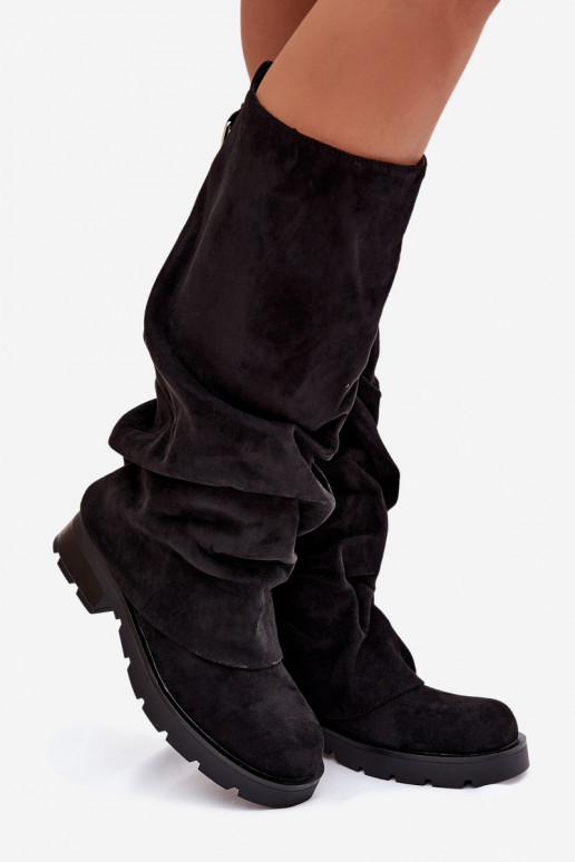 Botas cálidas Un modelo convincente Con un top rizado de color negro Ilvessa