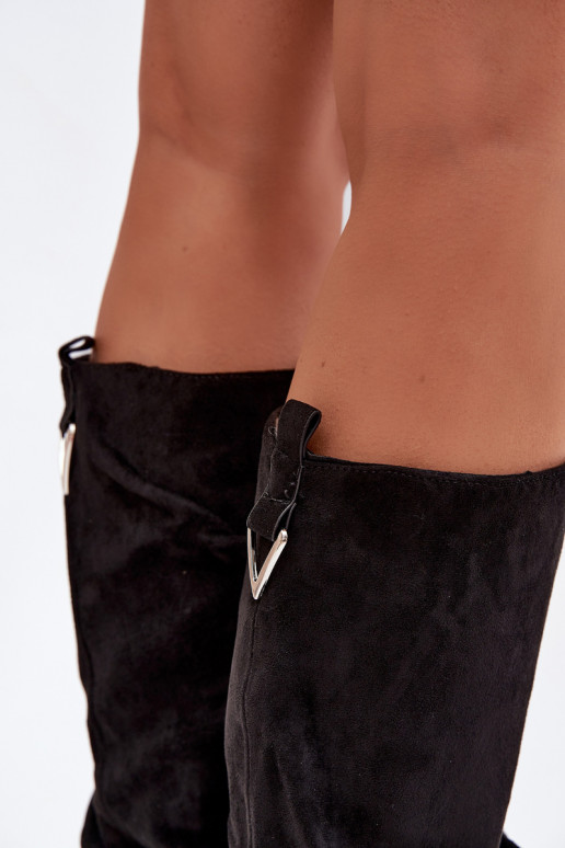 Botas cálidas Un modelo convincente Con un top rizado de color negro Ilvessa