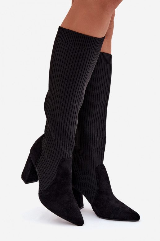 botas de mujer con tacones de color negro Yserine