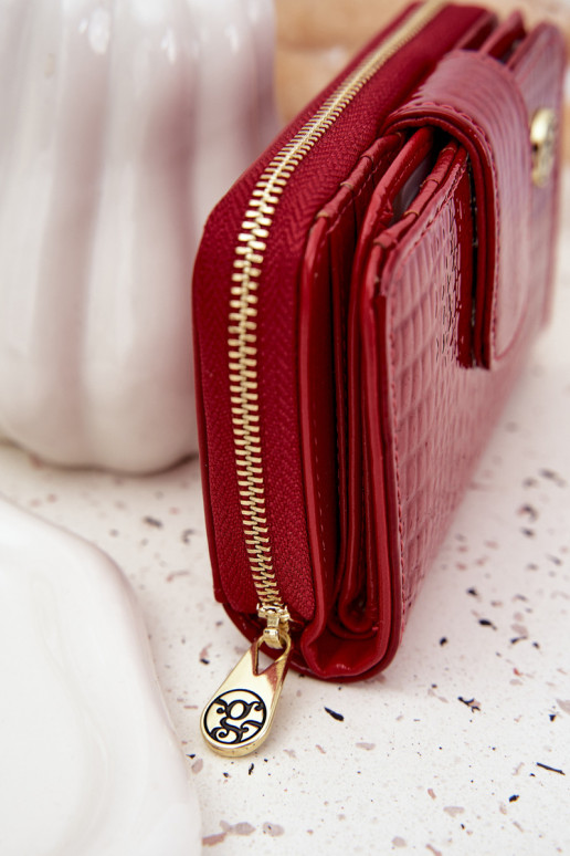 lacado Cartera de mujer con una huella color rojo Rivonna