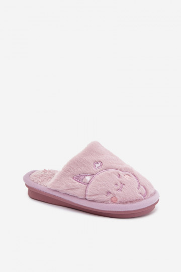 Zapatillas de niño moradas con pelo Norene