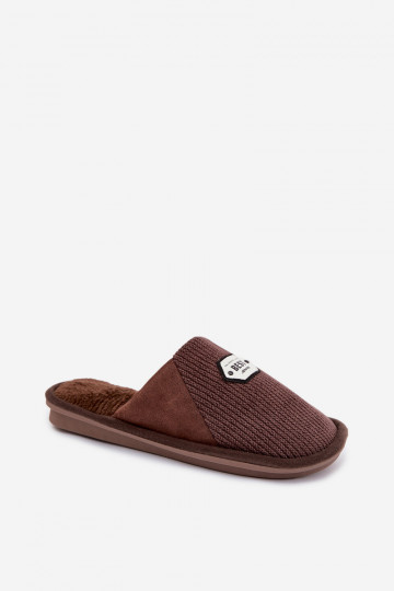 Zapatillas de hombre marrones con lengüeta Presine