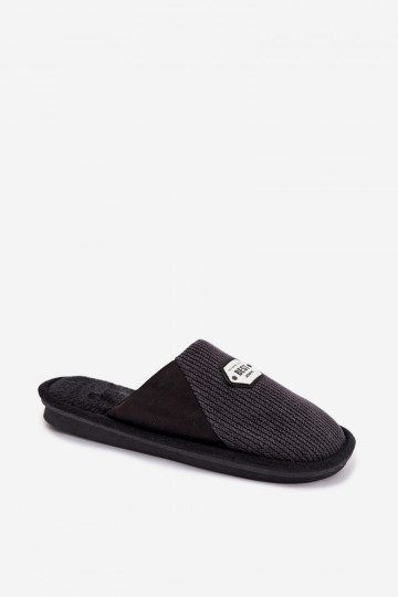Zapatillas de hombre negras con lengüeta Presine