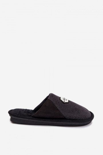 Zapatillas de hombre negras con lengüeta Presine 2
