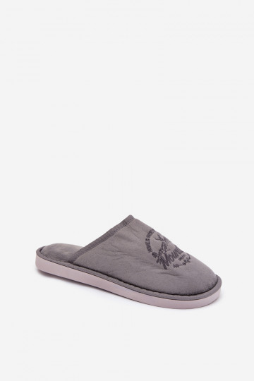 Zapatillas de casa grises para hombre "Tiranne"
