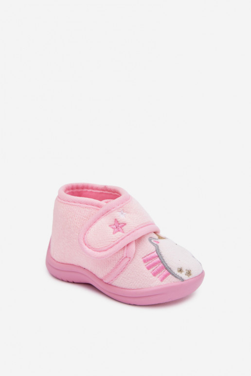 Zapatillas Infantil con sujetadores adhesivos color rosa Jeselle
