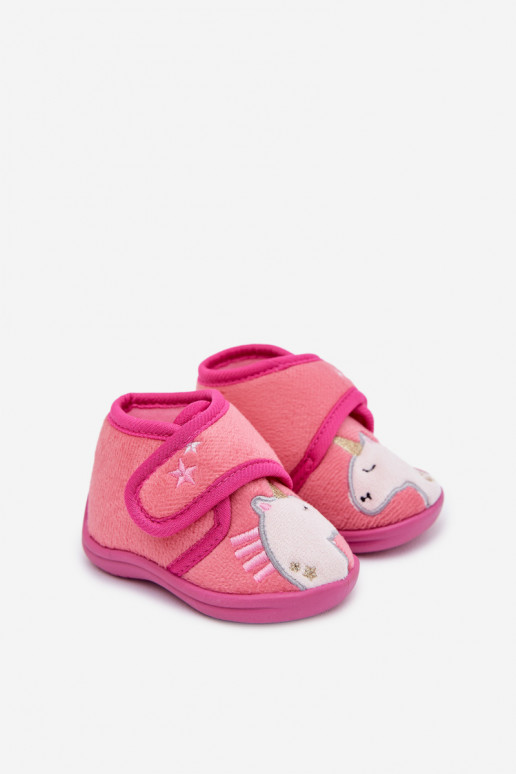 Zapatillas Infantil con sujetadores adhesivos color rosa Jeselle