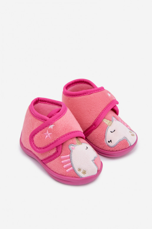 Zapatillas Infantil con sujetadores adhesivos color rosa Jeselle