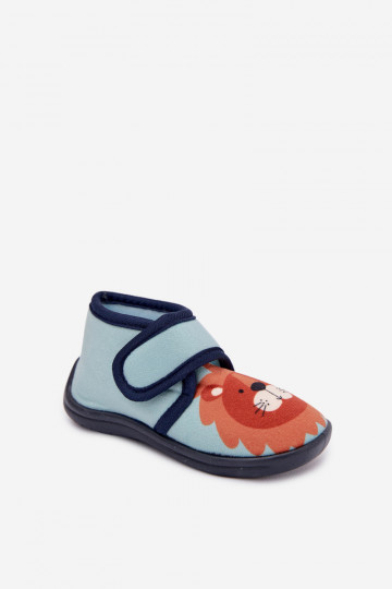 Zapatillas de casa azules con velcro para niños "Katline"