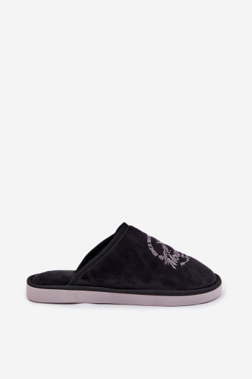 Zapatillas de casa negras para hombre "Tiranne" 2