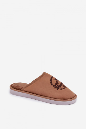 Zapatillas de casa marrones para hombre "Tiranne"