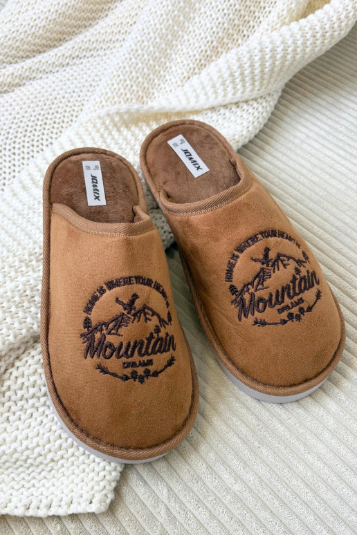 Zapatillas de casa marrones para hombre "Tiranne"