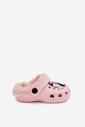 Zapatillas de casa infantiles cálidas con forro de peluche, color rosa "Cerelle" 2