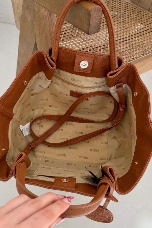 bolso de mujer Comprador de cuero ecológico Big Star SS574004 color marrón