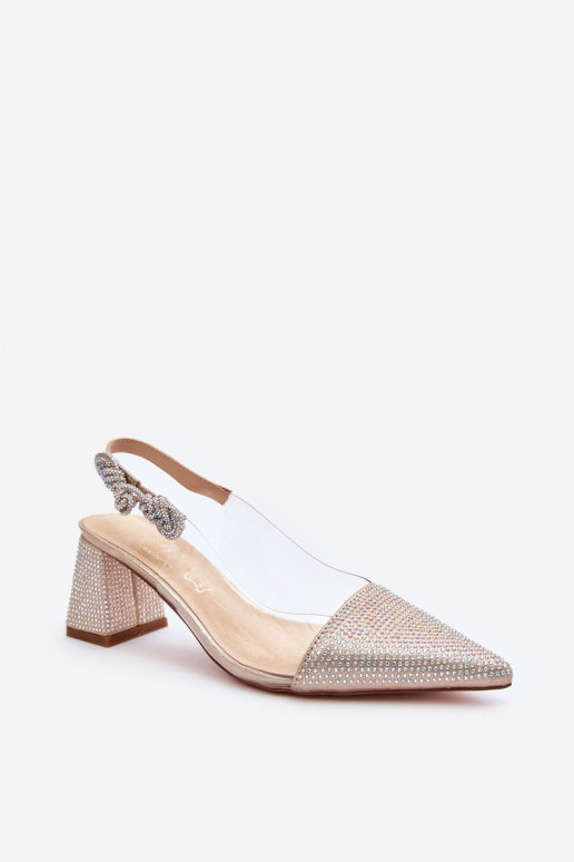 Estilo elegante Zapatos con narices puntiagudas D&A MR91292-1 color dorado