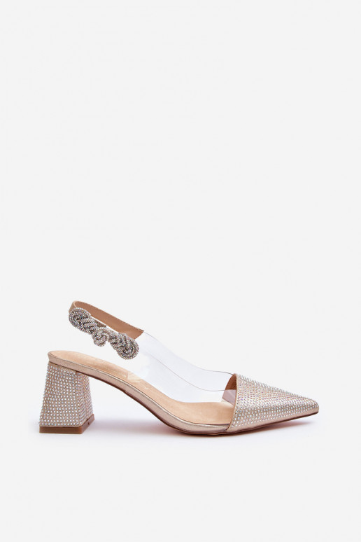 Estilo elegante Zapatos con narices puntiagudas D&A MR91292-1 color dorado