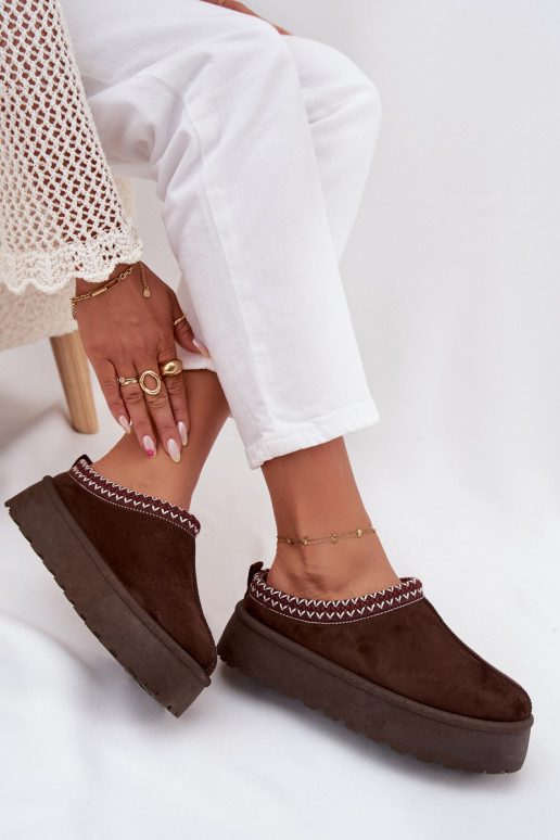 Bajo Botas de nieve FemeninoHaftem con una plataforma CzekoladoAe Activadorirya