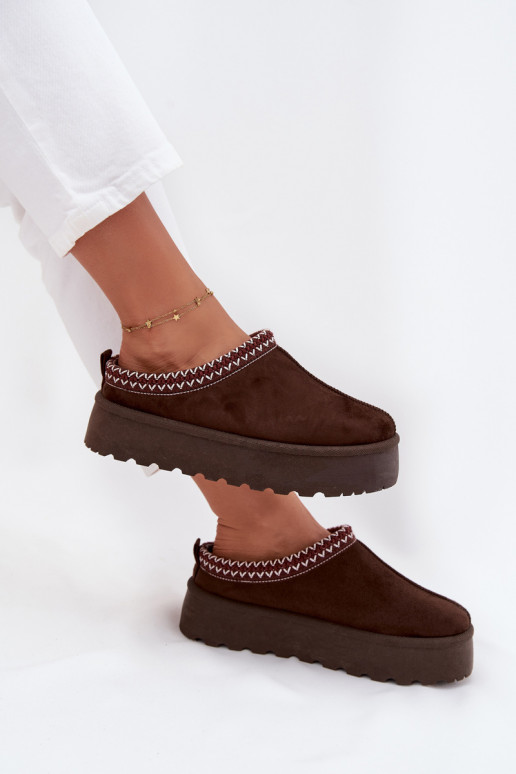 Bajo Botas de nieve FemeninoHaftem con una plataforma CzekoladoAe Activadorirya