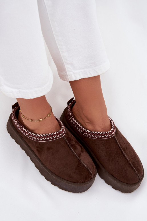 Bajo Botas de nieve FemeninoHaftem con una plataforma CzekoladoAe Activadorirya