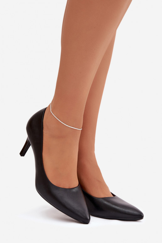 zapatos de tacón alto Eko Piel Sergio Leone 1336 de color negro