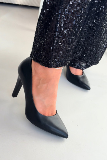 zapatos de tacón alto Eko Piel Sergio Leone 1446 de color negro 2