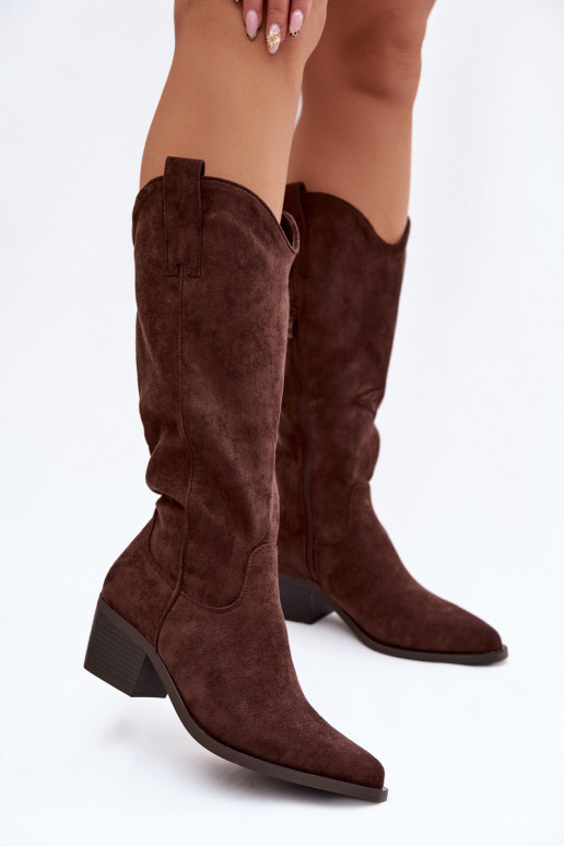 botas estilo vaquero Femenino CzekoladoAe Jazelle