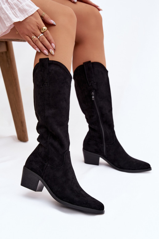 botas estilo vaquero Femenino de color negro Jazelle