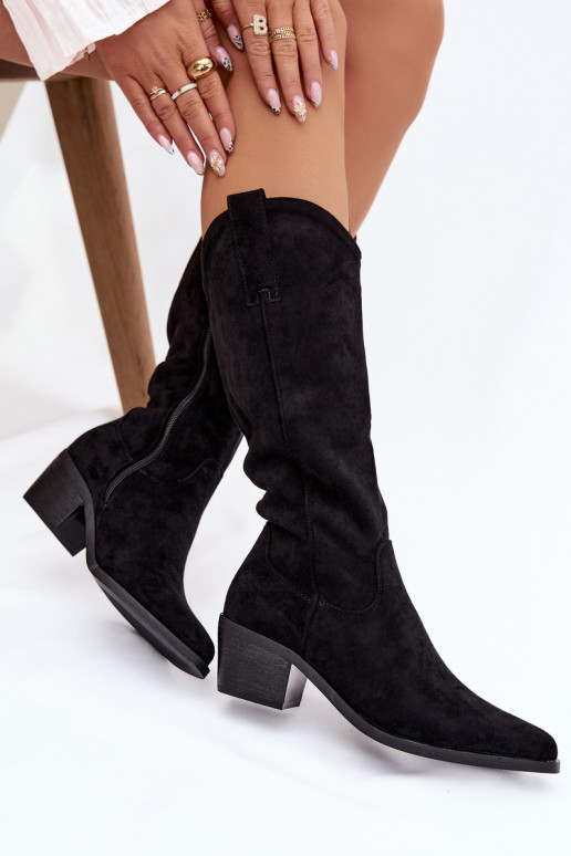 botas estilo vaquero Femenino de color negro Jazelle