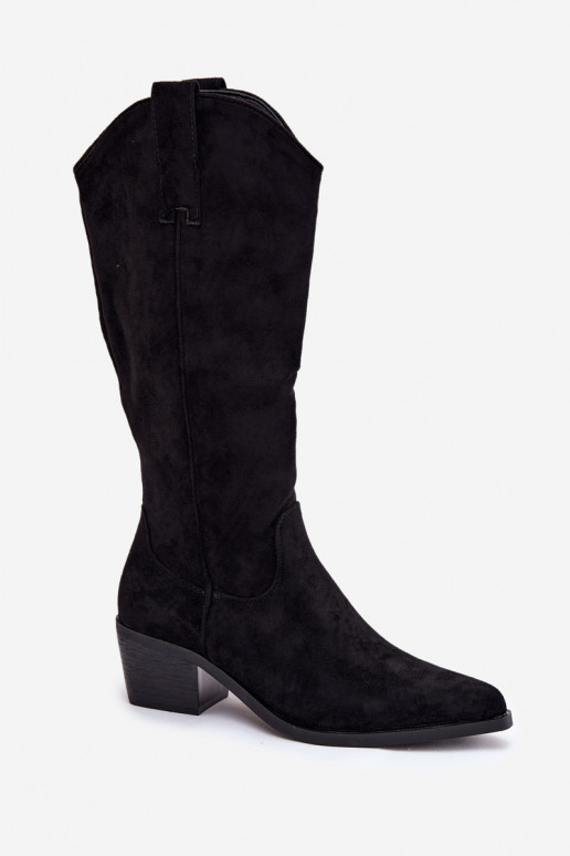 botas estilo vaquero Femenino de color negro Jazelle