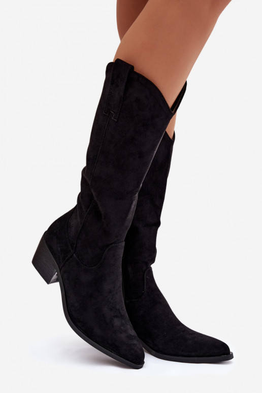 botas estilo vaquero Femenino de color negro Jazelle