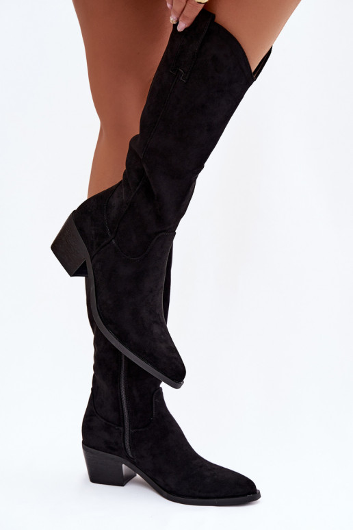 botas estilo vaquero Femenino de color negro Jazelle