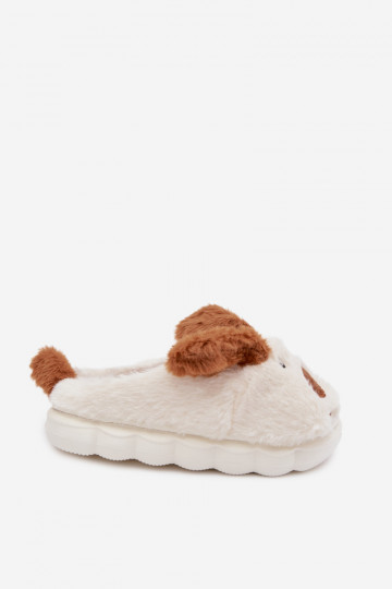 Zapatillas de niño marrones con pelo "Cachorros" Farnise 2